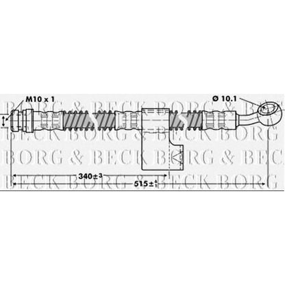 Foto Tubo flexible de frenos BORG & BECK BBH6799