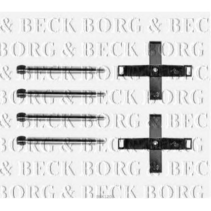 Фото Комплектующие, тормозные колодки BORG & BECK BBK1208