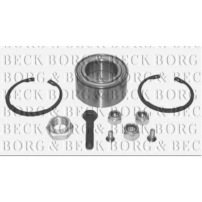 Photo Wheel Bearing Kit BORG & BECK BWK419