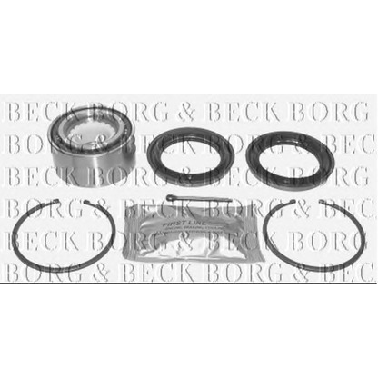 Photo Kit de roulements de roue BORG & BECK BWK601