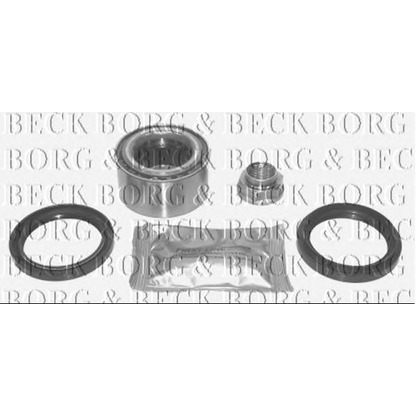 Photo Kit de roulements de roue BORG & BECK BWK662