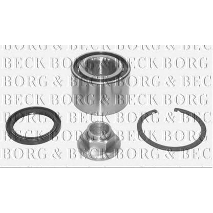 Photo Kit de roulements de roue BORG & BECK BWK685