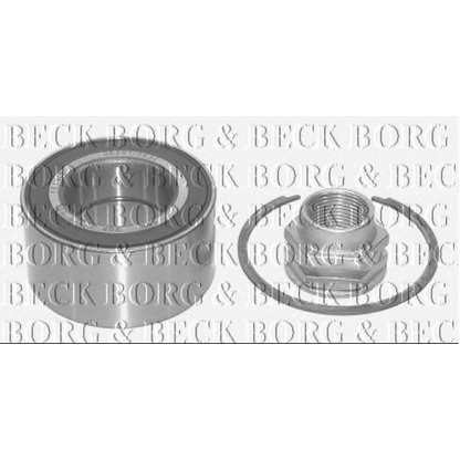 Фото Комплект подшипника ступицы колеса BORG & BECK BWK739