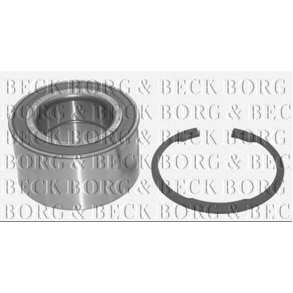 Фото Комплект подшипника ступицы колеса BORG & BECK BWK780