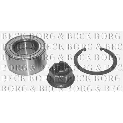 Photo Wheel Bearing Kit BORG & BECK BWK851
