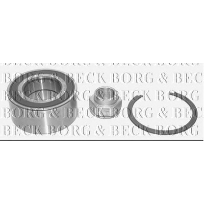 Фото Комплект подшипника ступицы колеса BORG & BECK BWK902