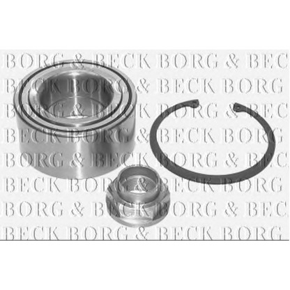 Фото Комплект подшипника ступицы колеса BORG & BECK BWK920