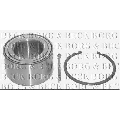 Photo Kit de roulements de roue BORG & BECK BWK1047