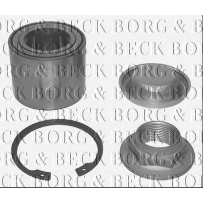 Foto Radlagersatz BORG & BECK BWK1072