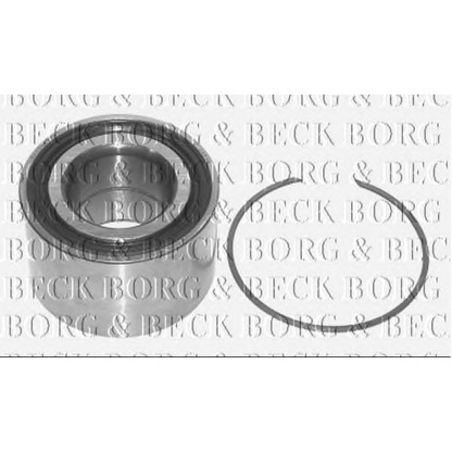 Фото Комплект подшипника ступицы колеса BORG & BECK BWK125