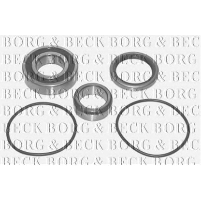 Photo Kit de roulements de roue BORG & BECK BWK172