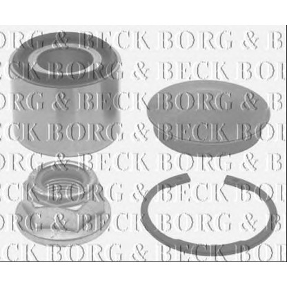 Photo Kit de roulements de roue BORG & BECK BWK305