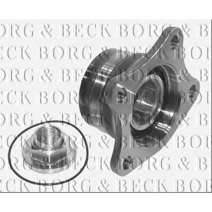 Photo Wheel Bearing Kit BORG & BECK BWK673