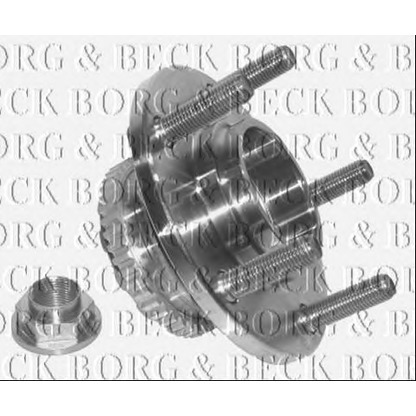 Photo Kit de roulements de roue BORG & BECK BWK957