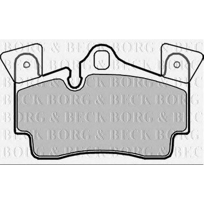 Photo Brake Pad Set, disc brake BORG & BECK BBP2352