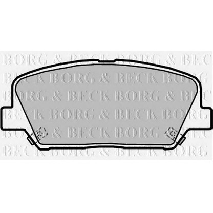 Photo Brake Pad Set, disc brake BORG & BECK BBP2364