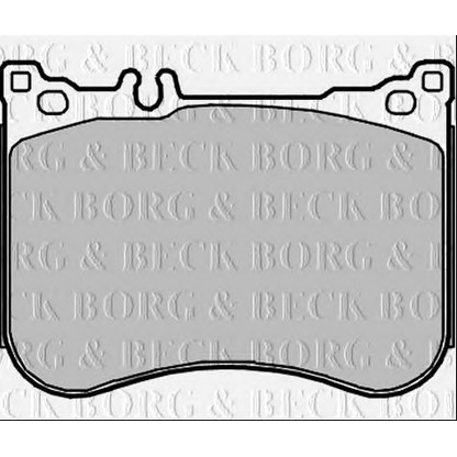 Photo Brake Pad Set, disc brake BORG & BECK BBP2375