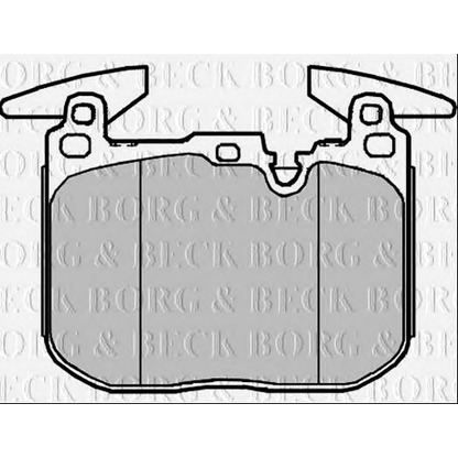 Photo Kit de plaquettes de frein, frein à disque BORG & BECK BBP2377