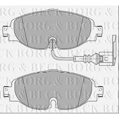 Photo Brake Pad Set, disc brake BORG & BECK BBP2381