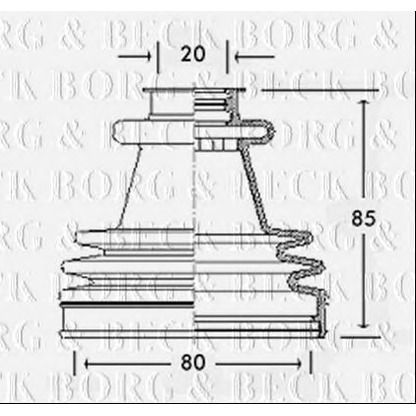 Photo Joint-soufflet, arbre de commande BORG & BECK BCB2212