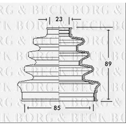 Фото Пыльник, приводной вал BORG & BECK BCB2286