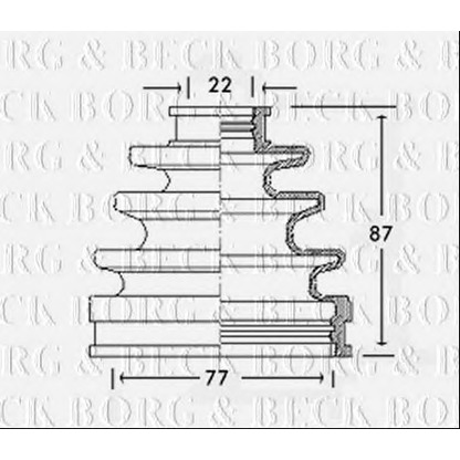 Фото Пыльник, приводной вал BORG & BECK BCB2298