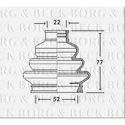 Foto Faltenbalg, Antriebswelle BORG & BECK BCB2310