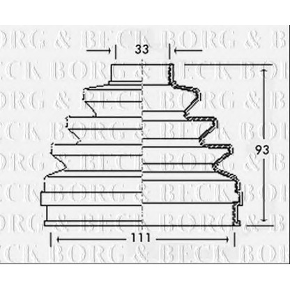 Photo Joint-soufflet, arbre de commande BORG & BECK BCB2323