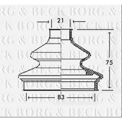 Photo Joint-soufflet, arbre de commande BORG & BECK BCB2333