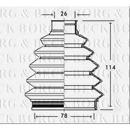 Foto Juego de fuelles, árbol de transmisión BORG & BECK BCB2347