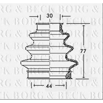 Photo Joint-soufflet, arbre de commande BORG & BECK BCB2349