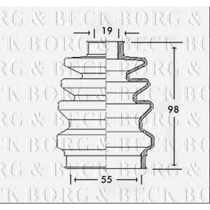 Foto Juego de fuelles, árbol de transmisión BORG & BECK BCB2418