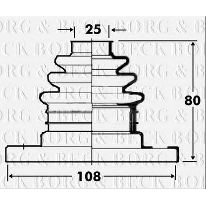 Фото Пыльник, приводной вал BORG & BECK BCB2810