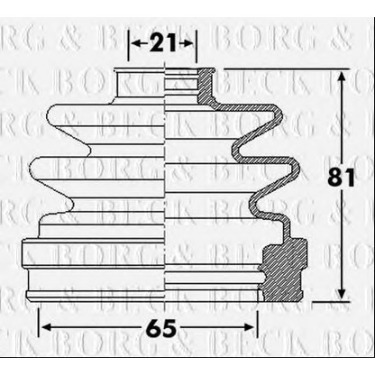 Photo Bellow Set, drive shaft BORG & BECK BCB6299