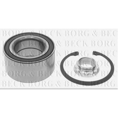 Photo Wheel Bearing BORG & BECK BWK1018
