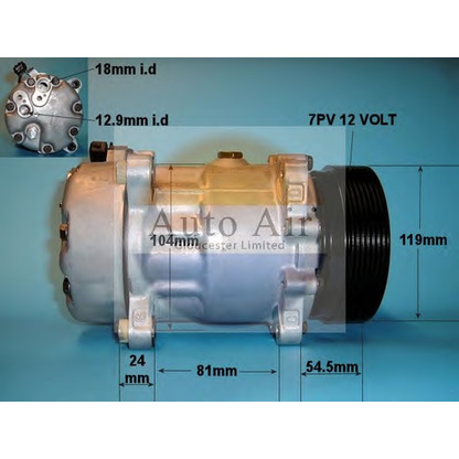 Foto Compresor, aire acondicionado AUTO AIR GLOUCESTER 140028