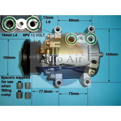 Zdjęcie Kompresor, klimatyzacja AUTO AIR GLOUCESTER 141004P