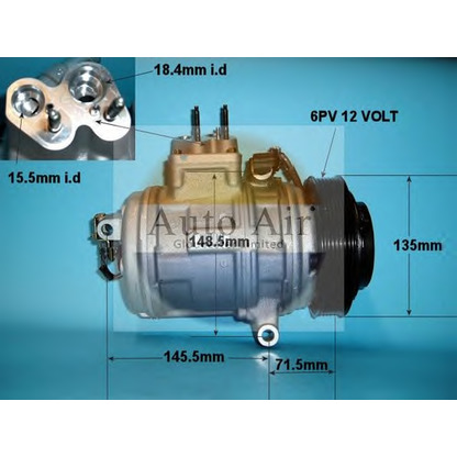 Фото Компрессор, кондиционер AUTO AIR GLOUCESTER 141035