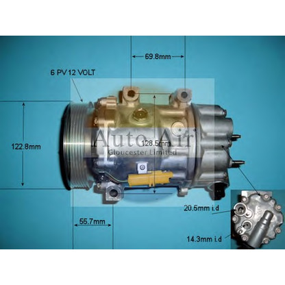 Photo Compressor, air conditioning AUTO AIR GLOUCESTER 141308