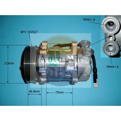 Photo Compressor, air conditioning AUTO AIR GLOUCESTER 141433