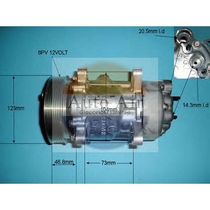 Фото Компрессор, кондиционер AUTO AIR GLOUCESTER 141437