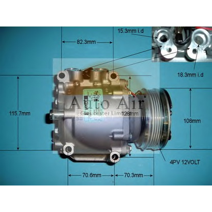 Foto Compresor, aire acondicionado AUTO AIR GLOUCESTER 143570