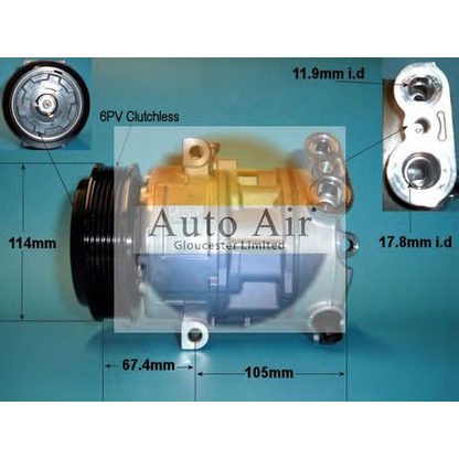 Photo Compressor, air conditioning AUTO AIR GLOUCESTER 147489