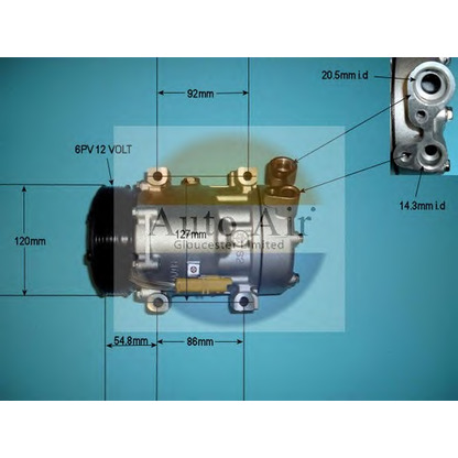 Zdjęcie Kompresor, klimatyzacja AUTO AIR GLOUCESTER 141248P