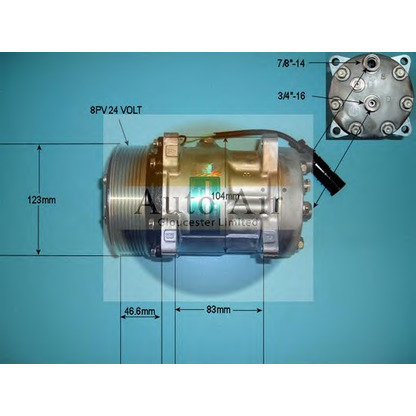 Фото Компрессор, кондиционер AUTO AIR GLOUCESTER 140043