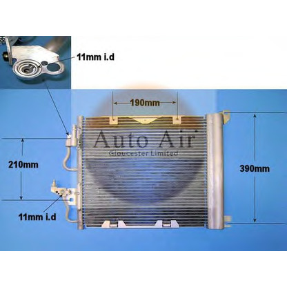 Photo Condenser, air conditioning AUTO AIR GLOUCESTER 161048