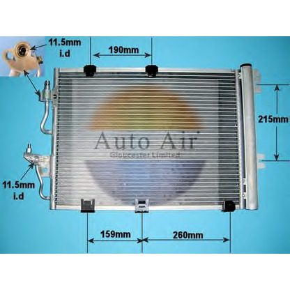 Photo Condenser, air conditioning AUTO AIR GLOUCESTER 161060