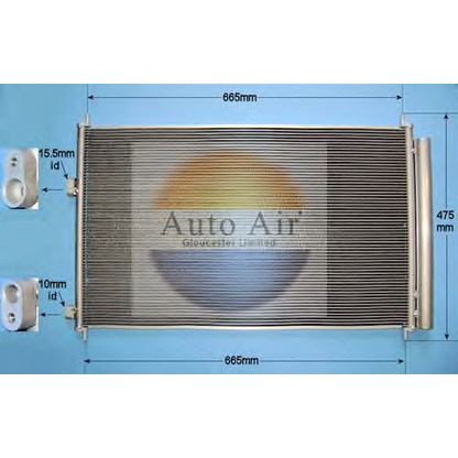 Foto Condensador, aire acondicionado AUTO AIR GLOUCESTER 161090