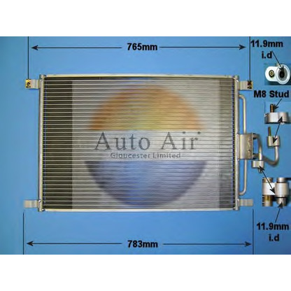 Фото Конденсатор, кондиционер AUTO AIR GLOUCESTER 161170