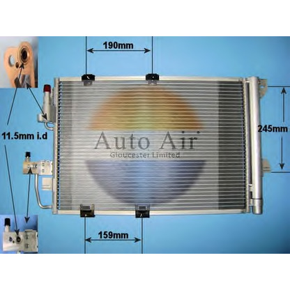 Foto Condensador, aire acondicionado AUTO AIR GLOUCESTER 161245